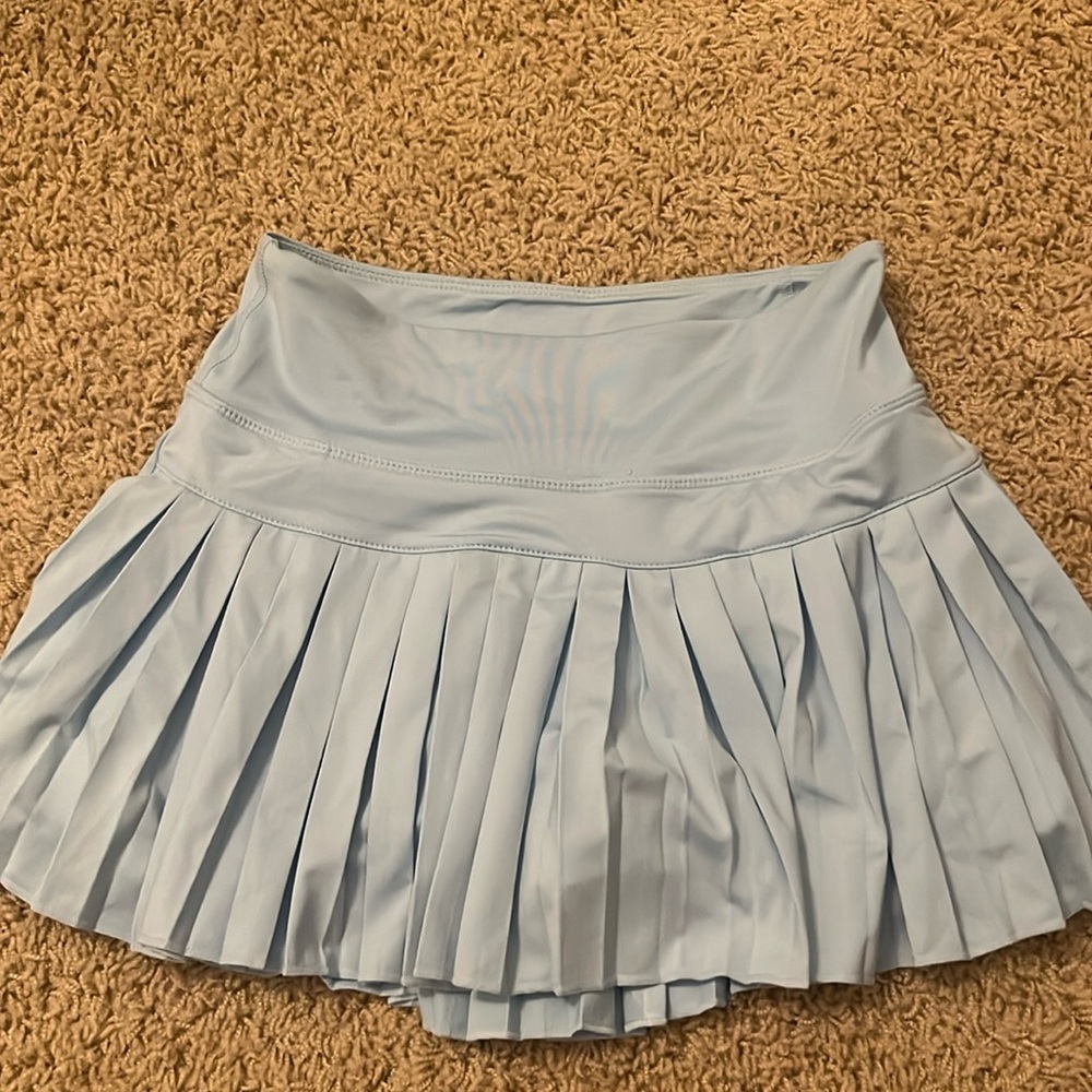 Iight blue gold hinge skirt